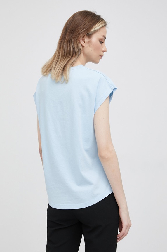 Odzież Pepe Jeans t-shirt bawełniany ROSIE PL505181.516 niebieski