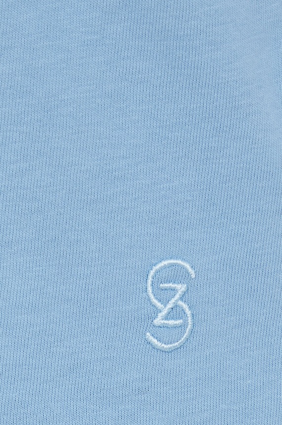 Gestuz - T-shirt bawełniany Jory 10904992 niebieski SS23