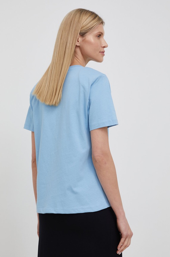 Gestuz - T-shirt bawełniany Jory niebieski 10904992