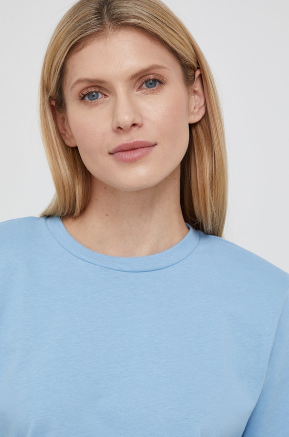 Gestuz - T-shirt bawełniany Jory 10904992 niebieski