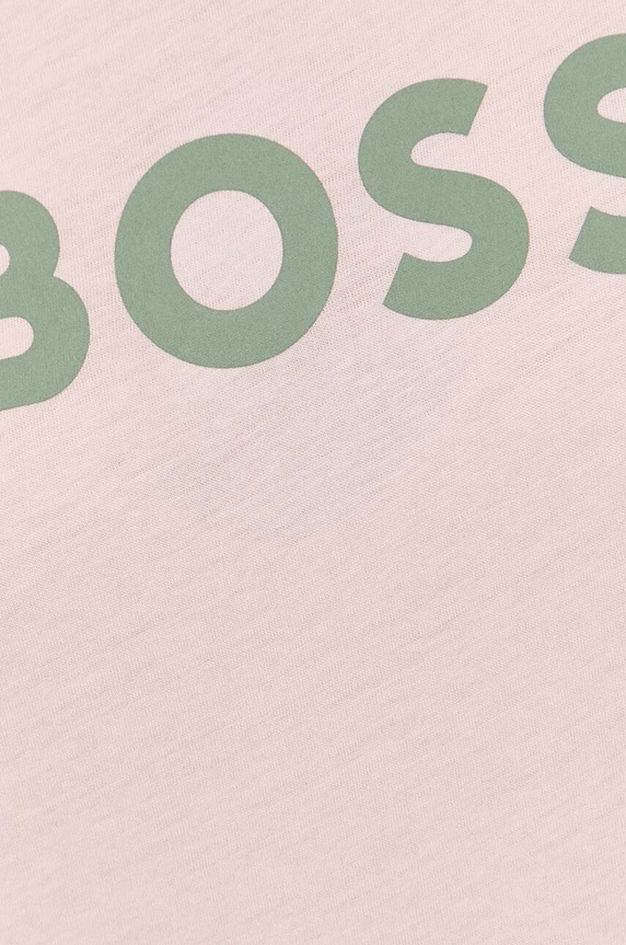BOSS t-shirt bawełniany 50468356 różowy