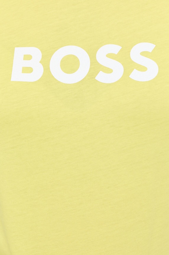 BOSS t-shirt bawełniany 50468356 żółty