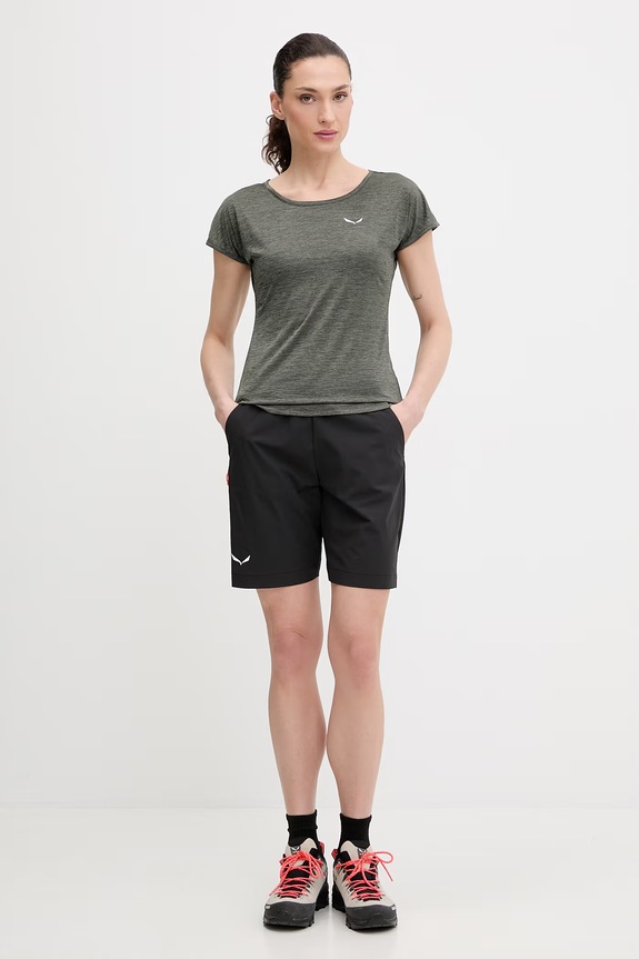 Salewa t-shirt sportowy Puez Melange 00.0000026538 zielony SS26
