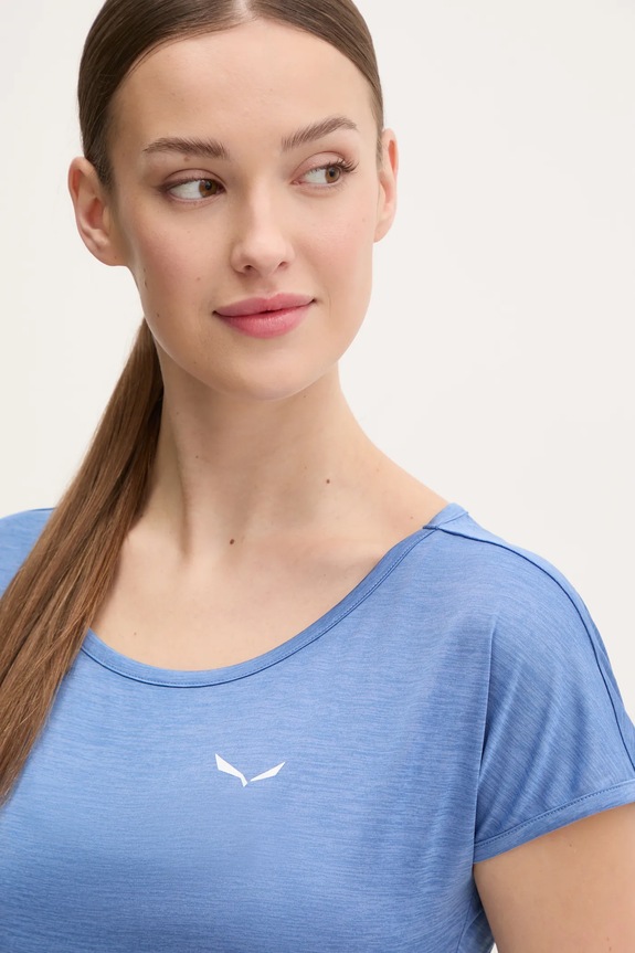 Salewa t-shirt sportowy Puez Melange niebieski 00.0000026538