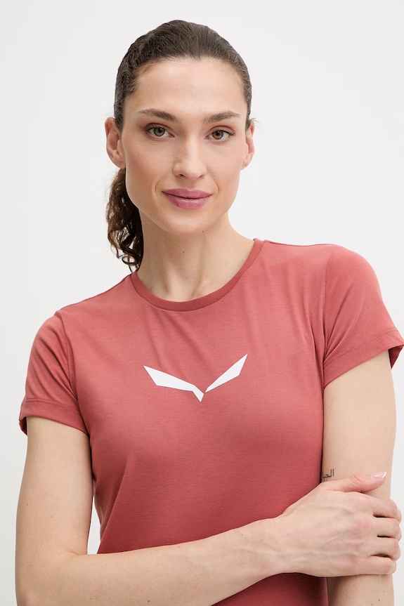 Sportovní triko Salewa Solidlogo oranžová 00.0000027019