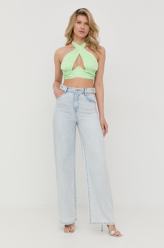 For Love & Lemons top CT1805.SP22 zielony SS22