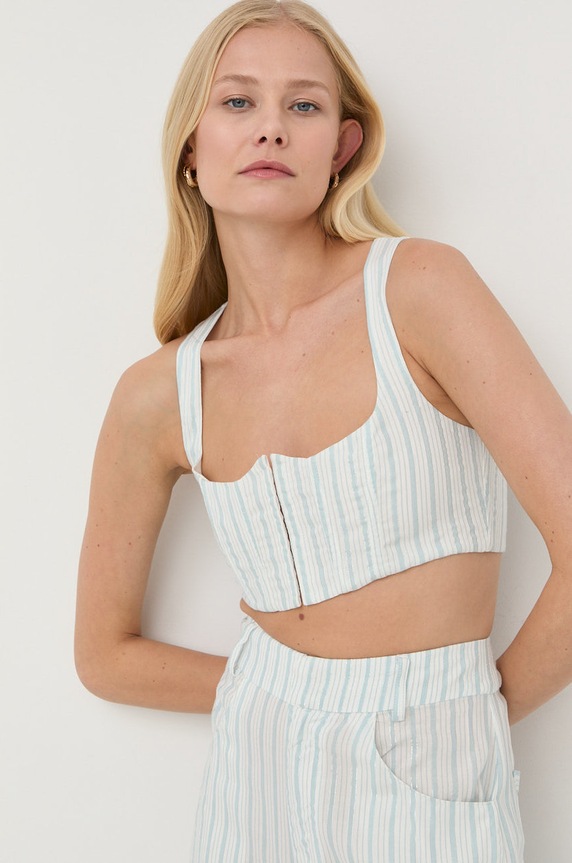 Топ For Love & Lemons slim блакитний CT1829.SP22