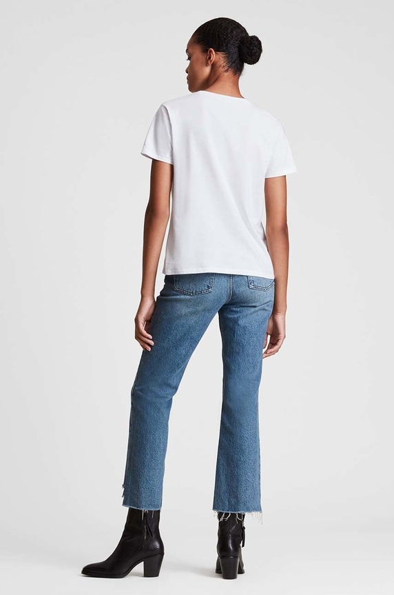 AllSaints bombažna majica bela WM248W