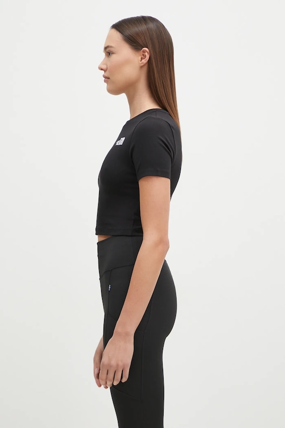 The North Face t-shirt NF0A55AOJK31 czarny AW25
