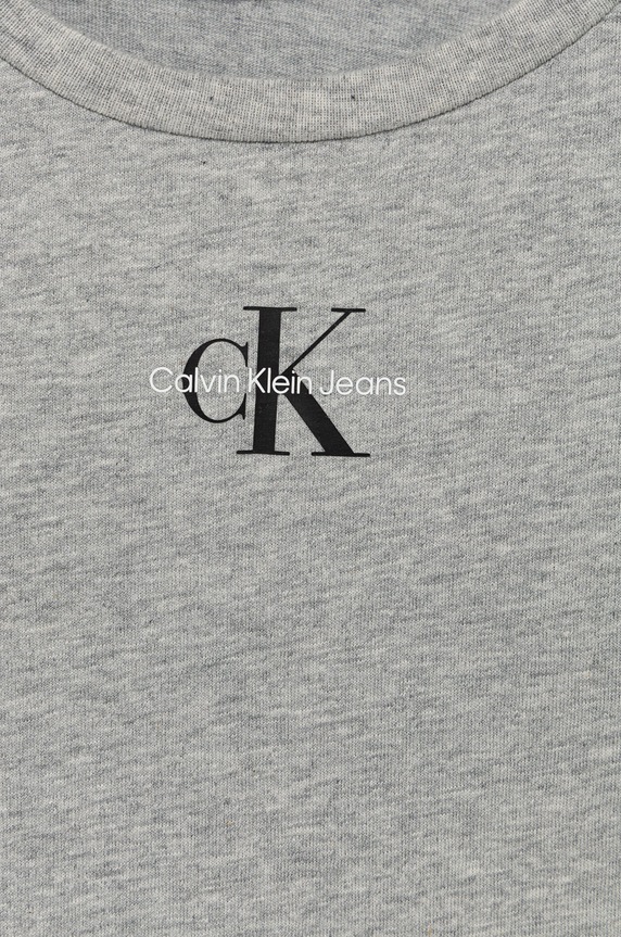 Lány Calvin Klein Jeans gyerek pamut póló IG0IG01470.PPYY szürke