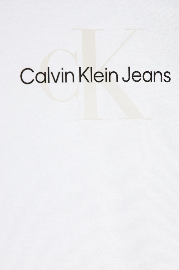 Dziewczynka Calvin Klein Jeans t-shirt bawełniany dziecięcy IG0IG01347.PPYY IG0IG01347.PPYY biały