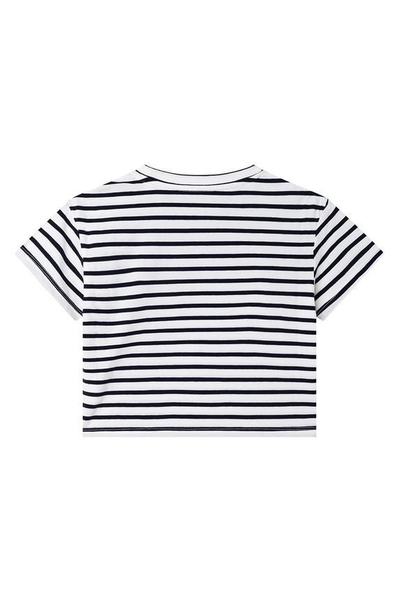 Michael Kors t-shirt bawełniany dziecięcy R15152.114.150 R15152.114.150 granatowy SS22