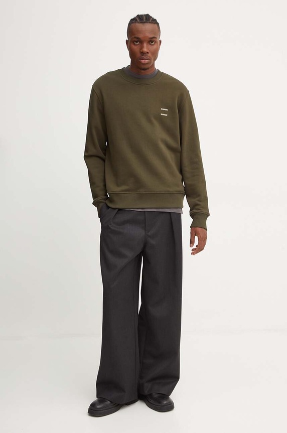 Samsoe Samsoe t-shirt bawełniany Norsbro M20300010 szary SS25