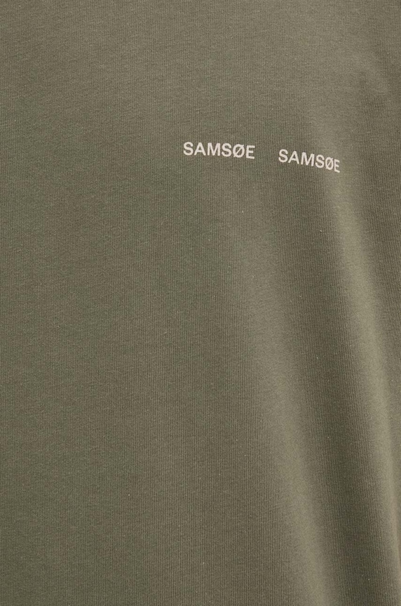 Samsoe Samsoe tricou din bumbac M20300010 verde