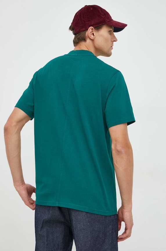 Odzież Samsoe Samsoe t-shirt bawełniany Norsbro M20300010 turkusowy