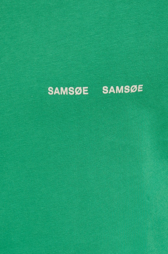 Samsoe Samsoe t-shirt bawełniany Norsbro M20300010 zielony