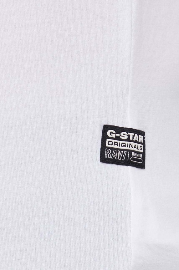 Bavlnené tričko G-Star D20706.336 biela