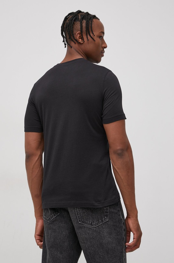 Reebok t-shirt bawełniany HD4000 czarny AW22