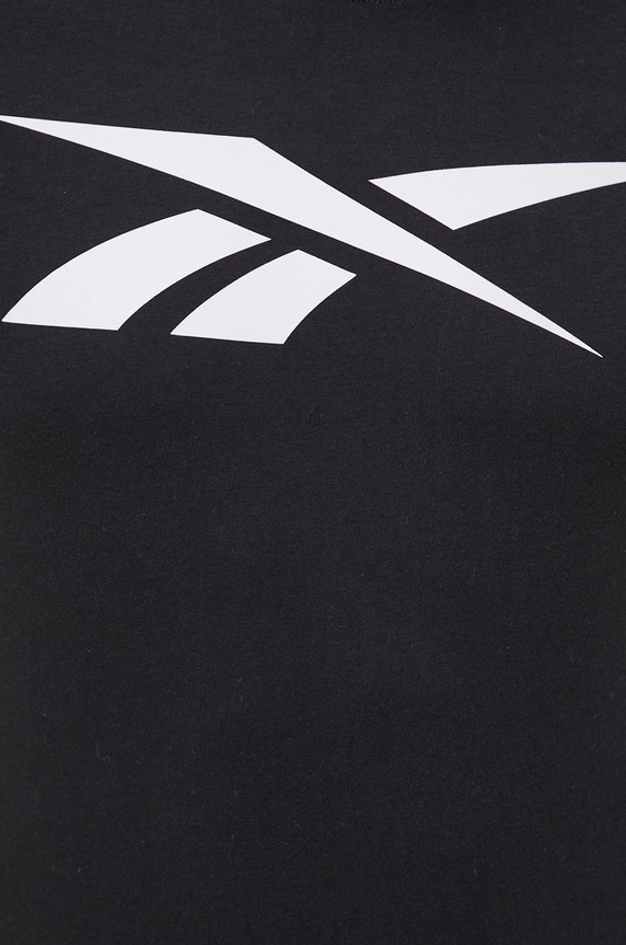 Reebok t-shirt bawełniany czarny HD4000