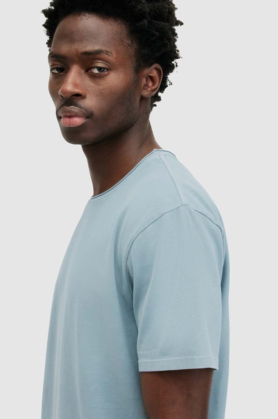 AllSaints longsleeve BODEGA SS CREW MD015T niebieski SS25