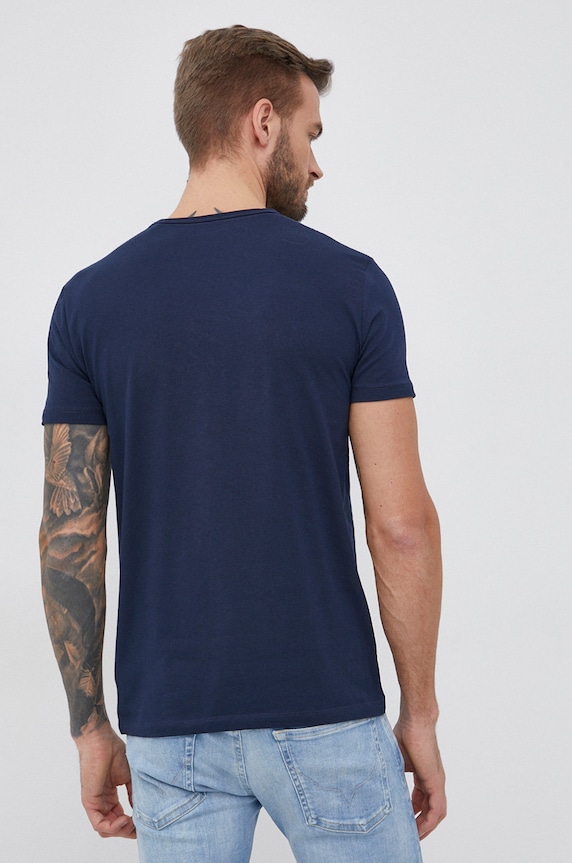 Odzież Pepe Jeans T-shirt Original Basic 3 PM508212.595 granatowy