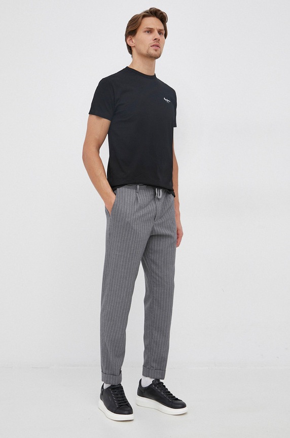 Pepe Jeans Tricou Basic PM508212.999 negru SS22