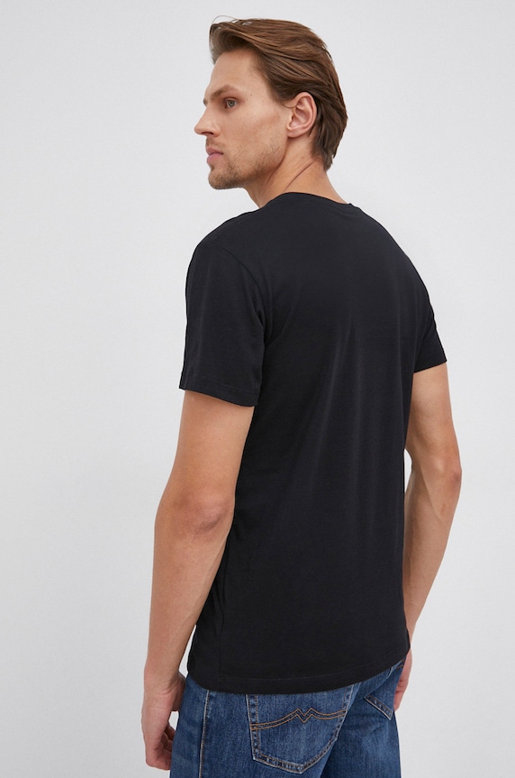 Ρούχα Βαμβακερό μπλουζάκι Pepe Jeans EGGO N EGGO N PM508208.999 μαύρο