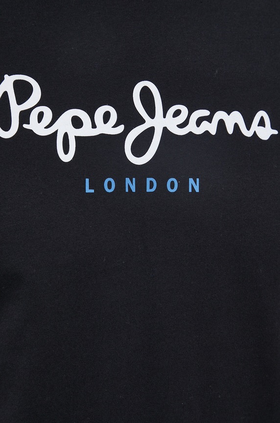Βαμβακερό μπλουζάκι Pepe Jeans EGGO N EGGO N PM508208.999 μαύρο