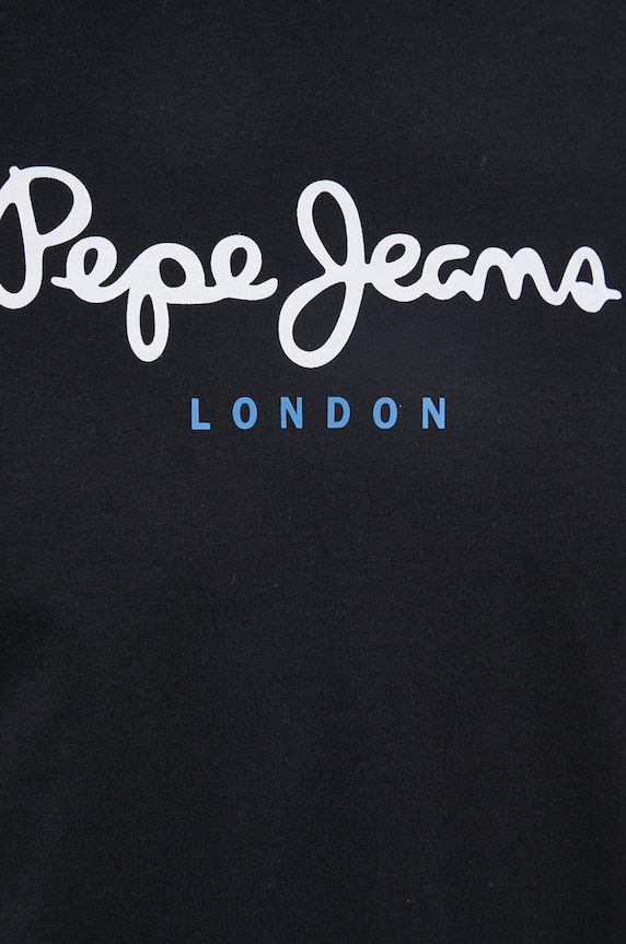 Βαμβακερό μπλουζάκι Pepe Jeans EGGO N EGGO N PM508208.999 μαύρο