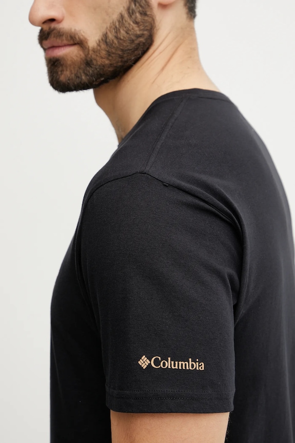 Columbia pamut póló Rapid Ridge 1888813. fekete