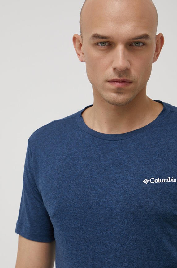 Columbia t-shirt sportowy Tech Trail Graphic 1930802 granatowy