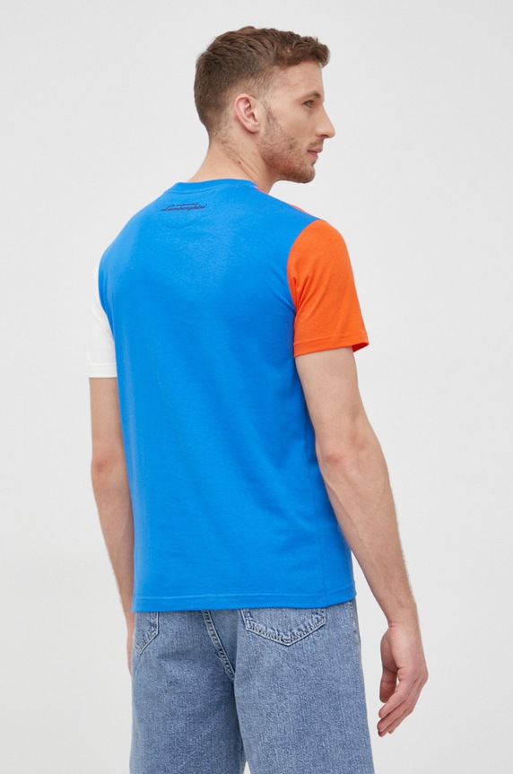 Odzież Lamborghini t-shirt 72XBH012 niebieski