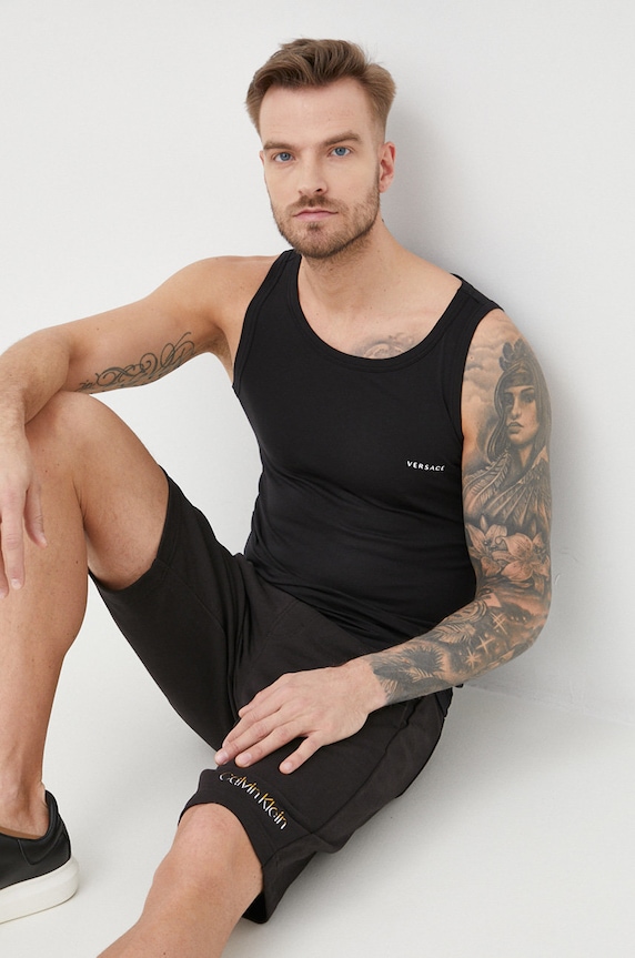Versace tricou uni negru AU04022