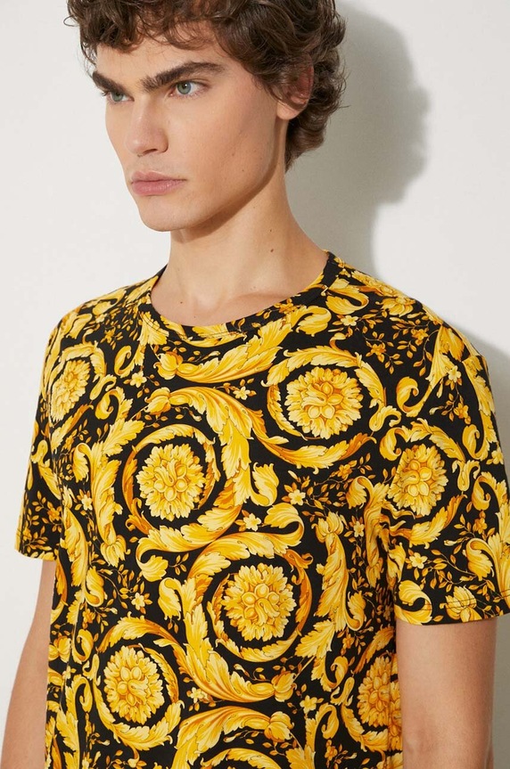 Versace t-shirt round neck black 1000959