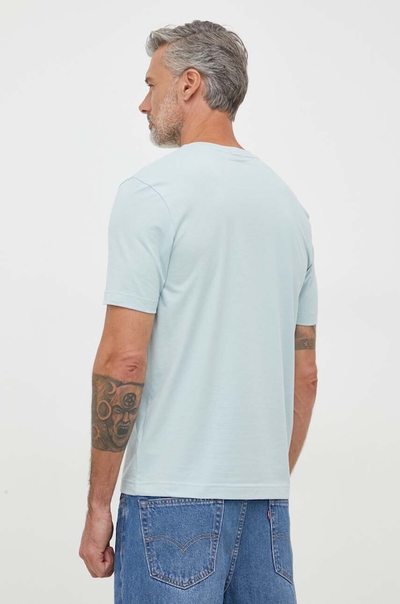 Ρούχα BOSS Orange T-shirt ανδρικό με βαμβάκι TChup 50473278 μπλε