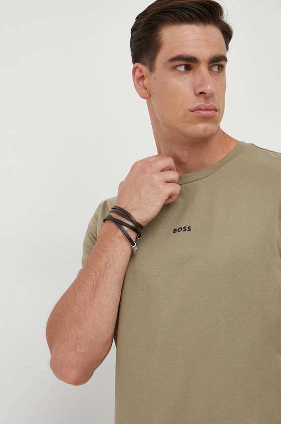 BOSS Orange t-shirt ανδρικό με βαμβάκι TChup πράσινο 50473278