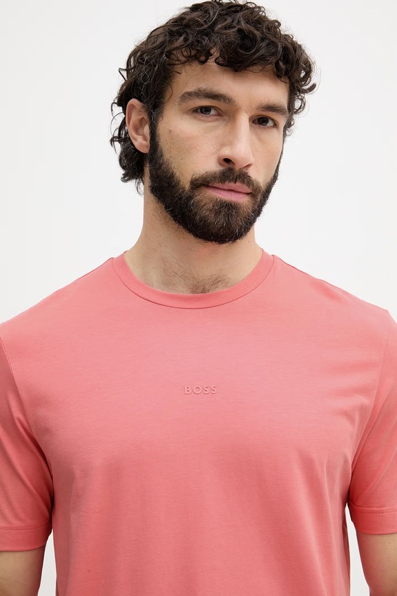 BOSS Orange T-shirt Ανδρικό με βαμβάκι TChup ροζ 50473278