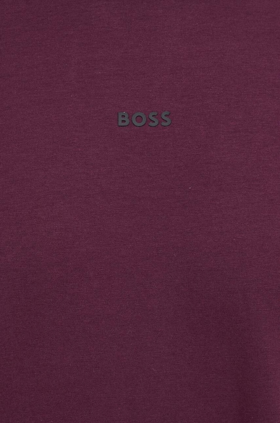 BOSS Orange T-shirt męski z bawełną TChup fioletowy 50473278