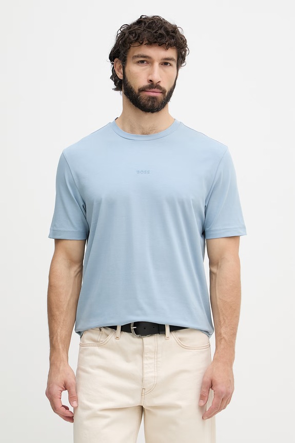 BOSS Orange t-shirt ανδρικό με βαμβάκι TChup μπλε 50473278