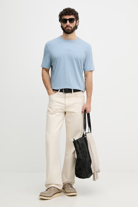 BOSS Orange t-shirt ανδρικό με βαμβάκι TChup 50473278 μπλε AA00