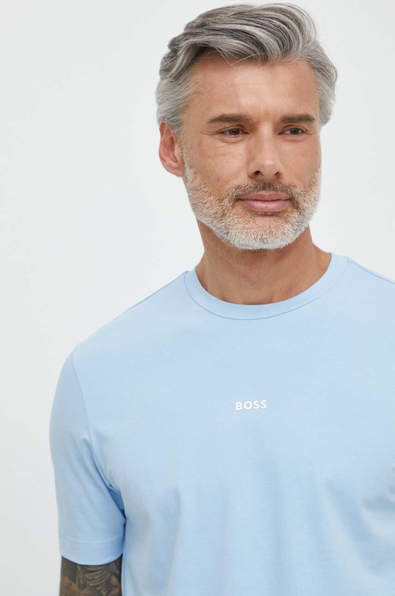 BOSS Orange t-shirt Ανδρικό με βαμβάκι TChup 50473278 μπλε AA00