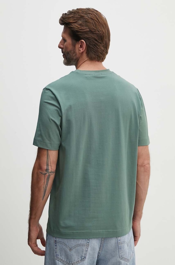 Ρούχα BOSS Orange t-shirt ανδρικό με βαμβάκι TChup 50473278 πράσινο