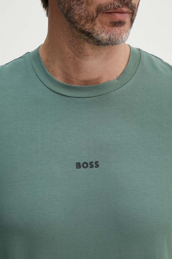 BOSS Orange t-shirt ανδρικό με βαμβάκι TChup πράσινο 50473278
