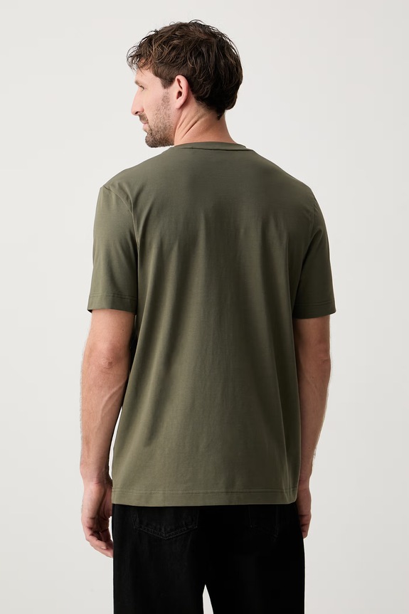 Îmbrăcăminte BOSS Orange tricou bărbătesc cu bumbac TChup 50473278 verde