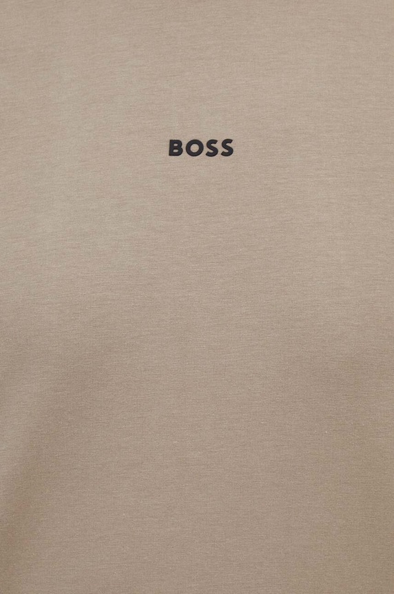 BOSS Orange t-shirt ανδρικό με βαμβάκι TChup 50473278 καφέ