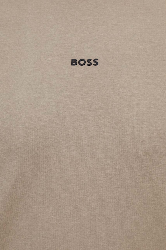 BOSS Orange t-shirt ανδρικό με βαμβάκι TChup 50473278 καφέ