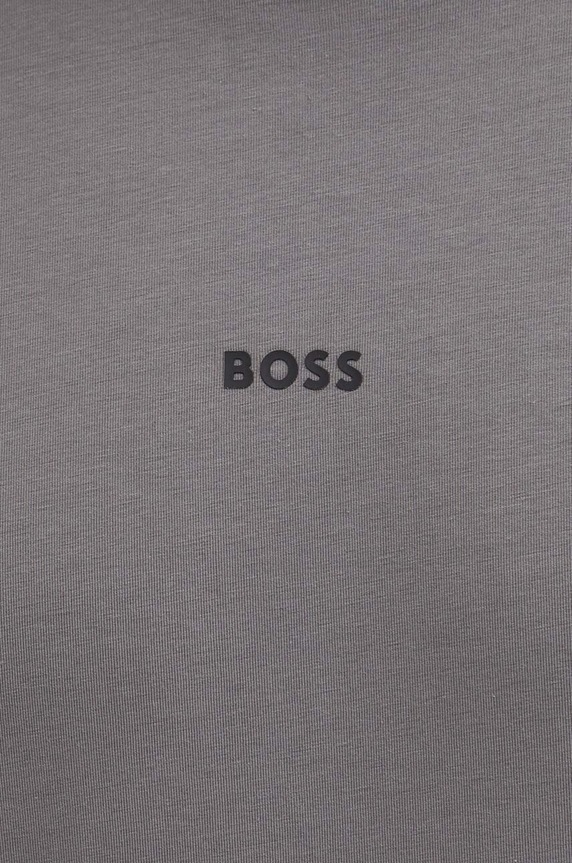 BOSS Orange T-shirt męski z bawełną TChup szary 50473278