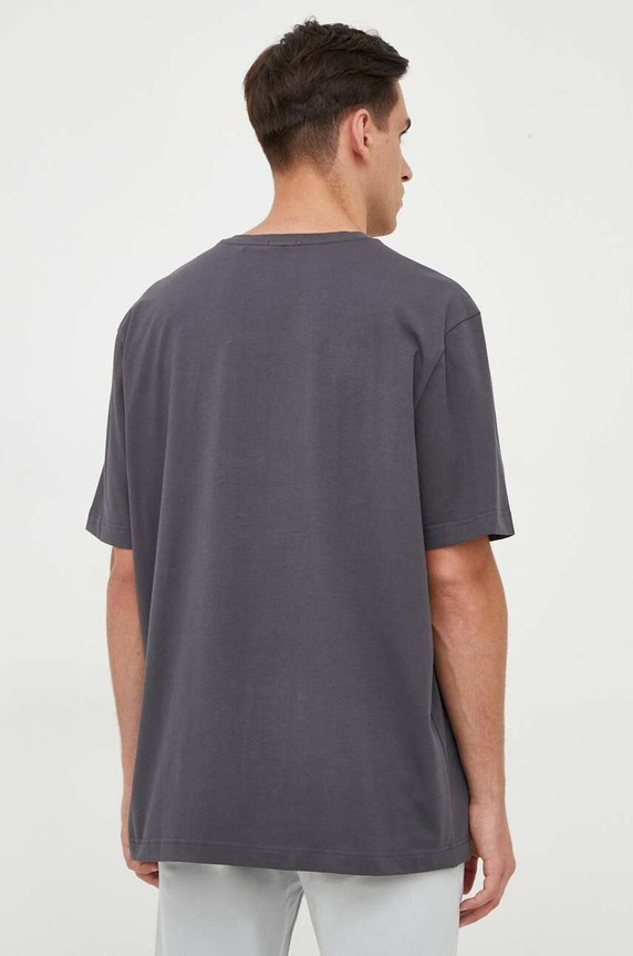 Odzież BOSS Orange T-shirt męski z bawełną TChup 50473278 szary