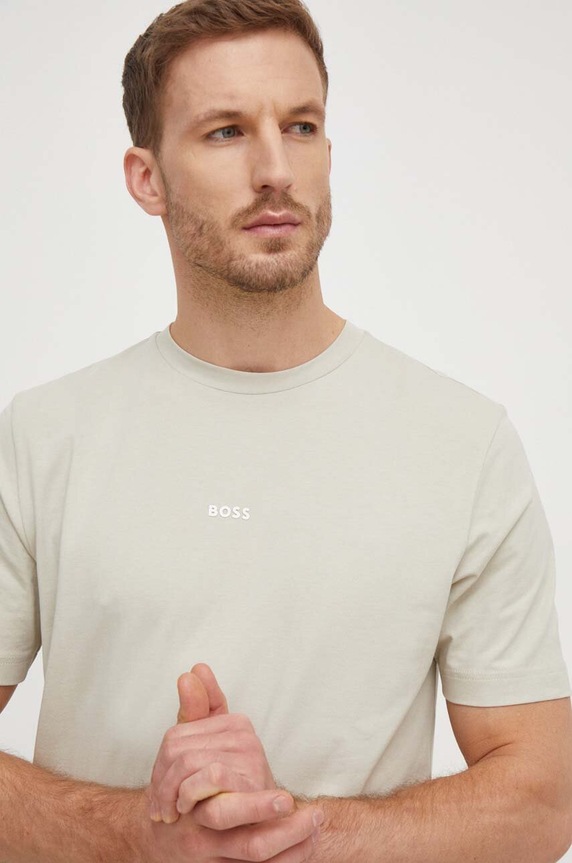 BOSS Orange t-shirt ανδρικό με βαμβάκι TChup πράσινο 50473278