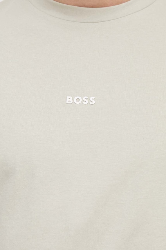 BOSS Orange t-shirt ανδρικό με βαμβάκι TChup 50473278 πράσινο